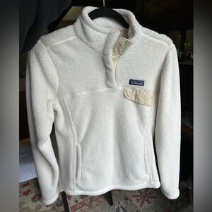 Patagonia Women’s Re-Tool Snap-T Fleece Pullover, White - Small